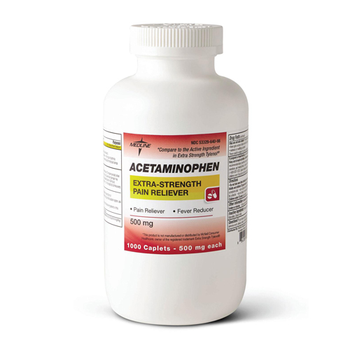 Medline Generic OTC Acetaminophen, Caps, 500Mg, 1000 Bt (Tylenol